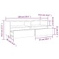vidaXL Mueble para TV madera contrachapada blanco 100x34,5x44,5 cm