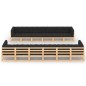 vidaXL Muebles de jardín 12 pzas con cojines antracita madera maciza vidaXL Muebles de jardín 12 pzas con cojines antracita madera maciza