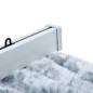 vidaXL Cortina mosquitera de chenilla blanca y gris 90x220 cm vidaXL Cortina mosquitera de chenilla blanca y gris 90x220 cm