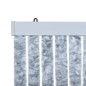 vidaXL Cortina mosquitera de chenilla blanca y gris 90x220 cm vidaXL Cortina mosquitera de chenilla blanca y gris 90x220 cm