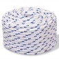 vidaXL Cuerda marina de polipropileno 16 mm 50 m blanca