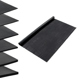 vidaXL Alfombrilla de goma antideslizante lisa 1,2x5 m 1 mm