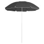 vidaXL Sombrilla de jardín con poste de acero antracita 180 cm vidaXL Sombrilla de jardín con poste de acero antracita 180 cm
