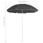 vidaXL Sombrilla de jardín con poste de acero antracita 180 cm vidaXL Sombrilla de jardín con poste de acero antracita 180 cm