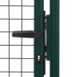 vidaXL Puerta de valla de acero verde 100x200 cm vidaXL Puerta de valla de acero verde 100x200 cm