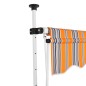 vidaXL Toldo manual retráctil amarillo y azul a rayas 100 cm vidaXL Toldo manual retráctil amarillo y azul a rayas 100 cm