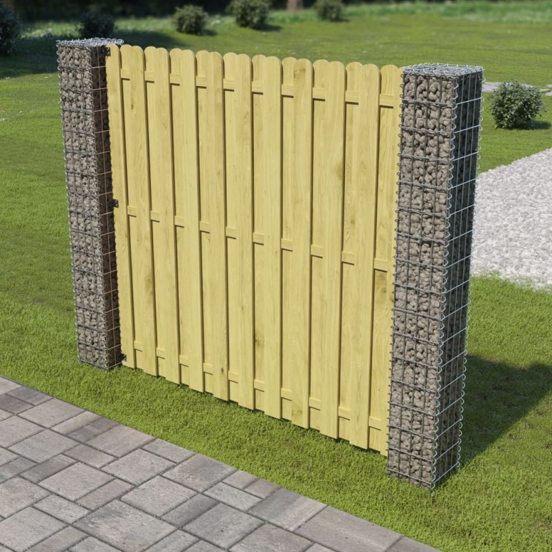 vidaXL Postes de gaviones jardín 2 uds acero galvanizado 20x20x190 cm vidaXL Postes de gaviones jardín 2 uds acero galvanizado 20x20x190 cm