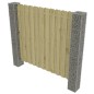 vidaXL Postes de gaviones jardín 2 uds acero galvanizado 20x20x190 cm vidaXL Postes de gaviones jardín 2 uds acero galvanizado 20x20x190 cm