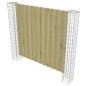 vidaXL Postes de gaviones jardín 2 uds acero galvanizado 20x20x190 cm vidaXL Postes de gaviones jardín 2 uds acero galvanizado 20x20x190 cm