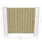 vidaXL Postes de gaviones jardín 2 uds acero galvanizado 20x20x190 cm vidaXL Postes de gaviones jardín 2 uds acero galvanizado 20x20x190 cm