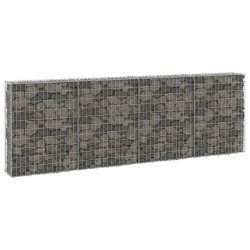 vidaXL Muro de gaviones con cubiertas acero galvanizado 300x30x100 cm