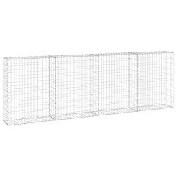 vidaXL Muro de gaviones con cubiertas acero galvanizado 300x30x100 cm