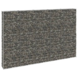 vidaXL Muro de gaviones con cubiertas acero galvanizado 300x30x200 cm
