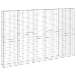 vidaXL Muro de gaviones con cubiertas acero galvanizado 300x30x200 cm