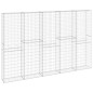 vidaXL Muro de gaviones con cubiertas acero galvanizado 300x30x200 cm vidaXL Muro de gaviones con cubiertas acero galvanizado 300x30x200 cm
