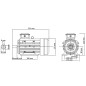 vidaXL Motor eléctrico trifásico aluminio 1,5kW/2HP 2 polos 2840 RPM vidaXL Motor eléctrico trifásico aluminio 1,5kW/2HP 2 polos 2840 RPM