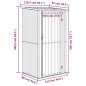 vidaXL Cobertizo de jardín acero galvanizado verde 118,5x97x209,5 cm