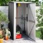 vidaXL Cobertizo jardín acero galvanizado antracita 118,5x97x209,5 cm vidaXL Cobertizo jardín acero galvanizado antracita 118,5x97x209,5 cm
