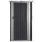 vidaXL Cobertizo jardín acero galvanizado antracita 118,5x97x209,5 cm vidaXL Cobertizo jardín acero galvanizado antracita 118,5x97x209,5 cm