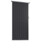 vidaXL Cobertizo jardín acero galvanizado antracita 118,5x97x209,5 cm vidaXL Cobertizo jardín acero galvanizado antracita 118,5x97x209,5 cm
