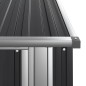 vidaXL Cobertizo jardín acero galvanizado antracita 118,5x97x209,5 cm vidaXL Cobertizo jardín acero galvanizado antracita 118,5x97x209,5 cm