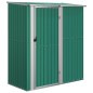 vidaXL Cobertizo de jardín acero galvanizado verde 180,5x97x209,5 cm vidaXL Cobertizo de jardín acero galvanizado verde 180,5x97x209,5 cm