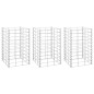 vidaXL Arriates de gaviones 3 unidades hierro 30x30x50 cm vidaXL Arriates de gaviones 3 unidades hierro 30x30x50 cm