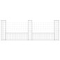 vidaXL Cesta de gaviones forma de U 3 postes de hierro 260x20x100 cm vidaXL Cesta de gaviones forma de U 3 postes de hierro 260x20x100 cm