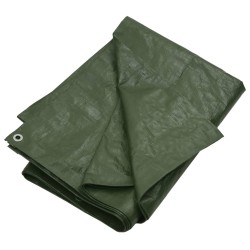 vidaXL Lona HDPE verde 180 g/m² 6x8 m