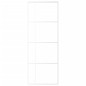 vidaXL Puerta corredera ESG vidrio y aluminio blanca 76x205 cm vidaXL Puerta corredera ESG vidrio y aluminio blanca 76x205 cm