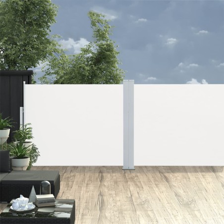 vidaXL Toldo lateral retráctil color crema 140x1000 cm 