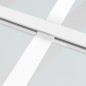 vidaXL Puerta corredera ESG vidrio y aluminio blanca 76x205 cm vidaXL Puerta corredera ESG vidrio y aluminio blanca 76x205 cm