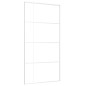 vidaXL Puerta corredera ESG vidrio y aluminio blanca 102,5x205 cm vidaXL Puerta corredera ESG vidrio y aluminio blanca 102,5x205 cm