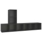 vidaXL Juego de muebles de salón 3 piezas madera de ingeniería gris