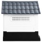 vidaXL Caseta para perros polipropileno gris 57x68x66 cm