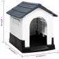 vidaXL Caseta para perros polipropileno gris 57x68x66 cm