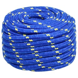 vidaXL Cuerda de barco polipropileno azul 20 mm 50 m