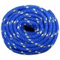vidaXL Cuerda de barco polipropileno azul 20 mm 50 m vidaXL Cuerda de barco polipropileno azul 20 mm 50 m