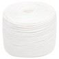vidaXL Cuerda de barco polipropileno blanco intenso 6 mm 50 m vidaXL Cuerda de barco polipropileno blanco intenso 6 mm 50 m