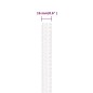 vidaXL Cuerda de barco polipropileno blanco intenso 16 mm 50 m