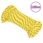 vidaXL Cuerda de barco polipropileno amarillo 5 mm 100 m vidaXL Cuerda de barco polipropileno amarillo 5 mm 100 m