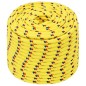 vidaXL Cuerda de barco polipropileno amarillo 14 mm 100 m vidaXL Cuerda de barco polipropileno amarillo 14 mm 100 m