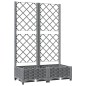 vidaXL Jardinera con enrejado PP gris claro 80x40x121,5 cm vidaXL Jardinera con enrejado PP gris claro 80x40x121,5 cm