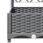 vidaXL Jardinera con enrejado PP gris claro 80x40x121,5 cm vidaXL Jardinera con enrejado PP gris claro 80x40x121,5 cm