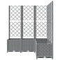 vidaXL Jardinera con enrejado PP gris claro 120x120x136 cm vidaXL Jardinera con enrejado PP gris claro 120x120x136 cm