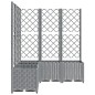 vidaXL Jardinera con enrejado PP gris claro 120x120x136 cm vidaXL Jardinera con enrejado PP gris claro 120x120x136 cm