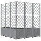 vidaXL Jardinera con enrejado PP gris claro 120x120x136 cm vidaXL Jardinera con enrejado PP gris claro 120x120x136 cm