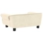 vidaXL Sofá para perros felpa color crema 72x45x30 cm vidaXL Sofá para perros felpa color crema 72x45x30 cm