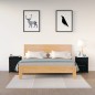 vidaXL Mesitas de noche 2 uds madera maciza de pino negra 50x35x61,5cm vidaXL Mesitas de noche 2 uds madera maciza de pino negra 50x35x61,5cm