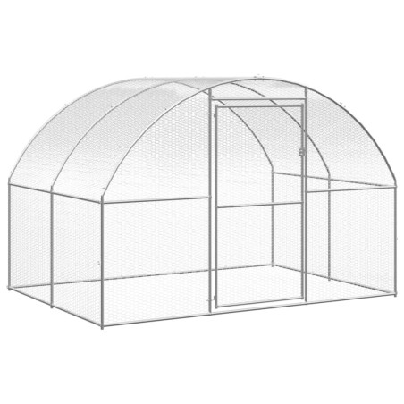vidaXL Gallinero de exterior de acero galvanizado 3x2x2 m